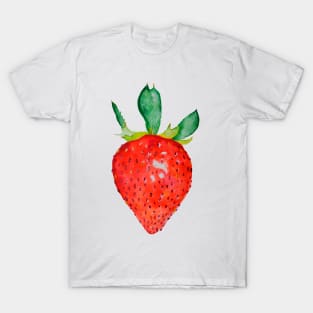 Fresh watercolor strawberry T-Shirt